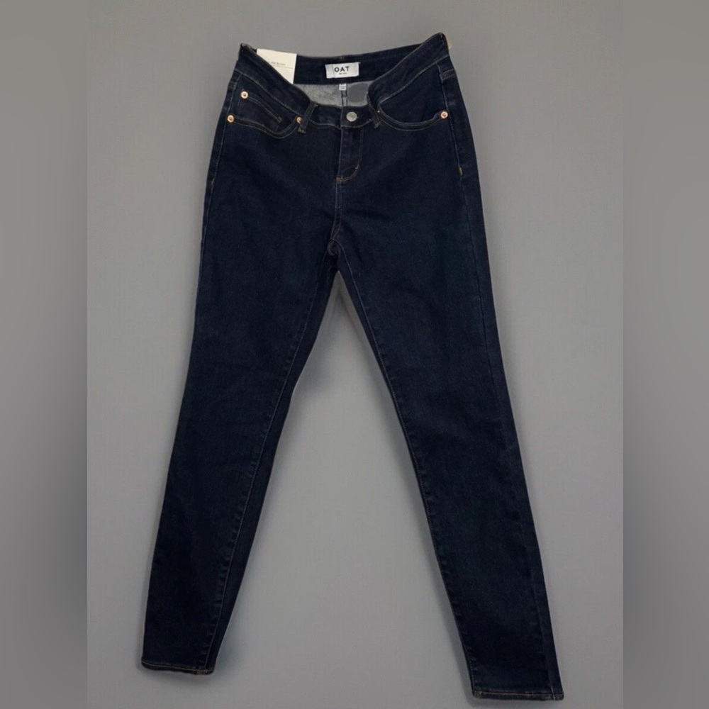 NWT OAT New York Skinny Jeans | Size 27 | Dark Indigo | Stretch Fit